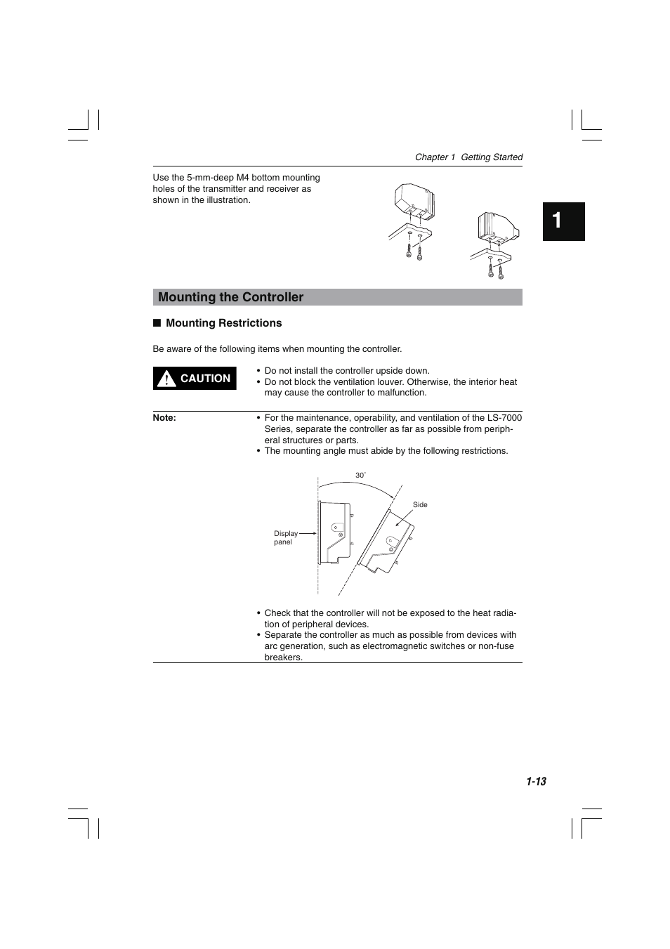 Mounting the controller | KEYENCE LS-7000 User Manual | Page 27 / 192