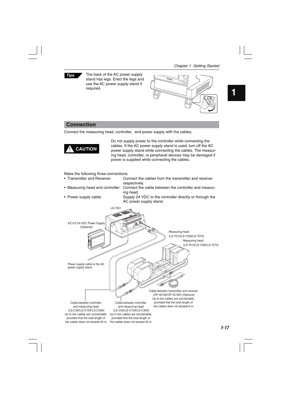 Connection | KEYENCE LS-7000 User Manual | Page 31 / 192