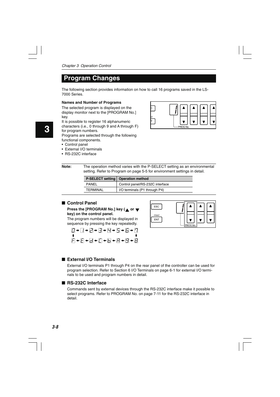 Program changes | KEYENCE LS-7000 User Manual | Page 52 / 192
