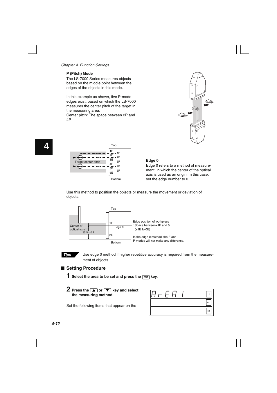 Setting procedure | KEYENCE LS-7000 User Manual | Page 64 / 192