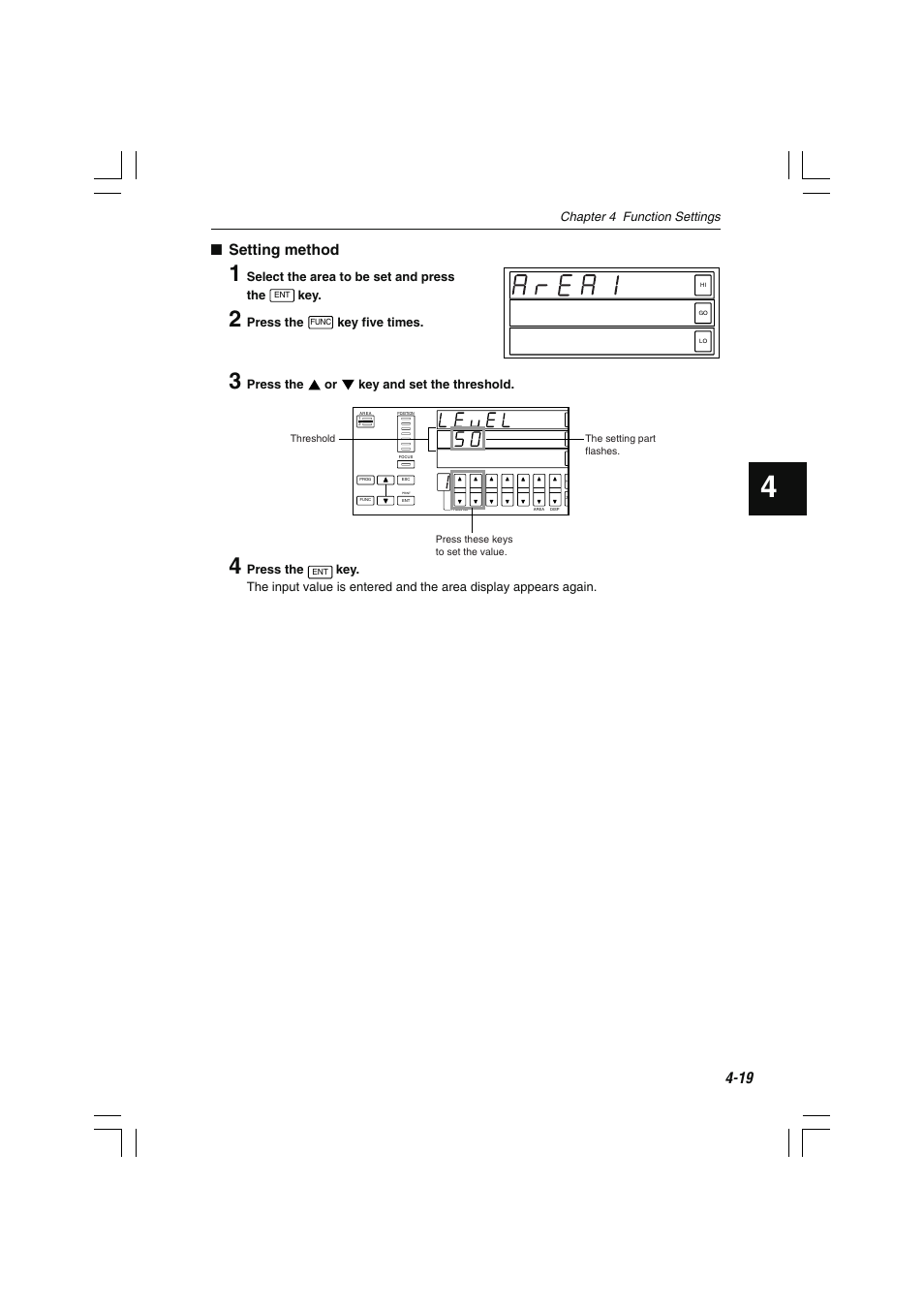 Setting method | KEYENCE LS-7000 User Manual | Page 71 / 192