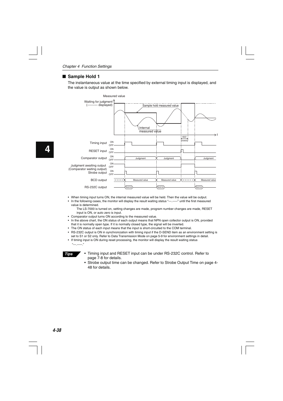 Sample hold 1 | KEYENCE LS-7000 User Manual | Page 90 / 192