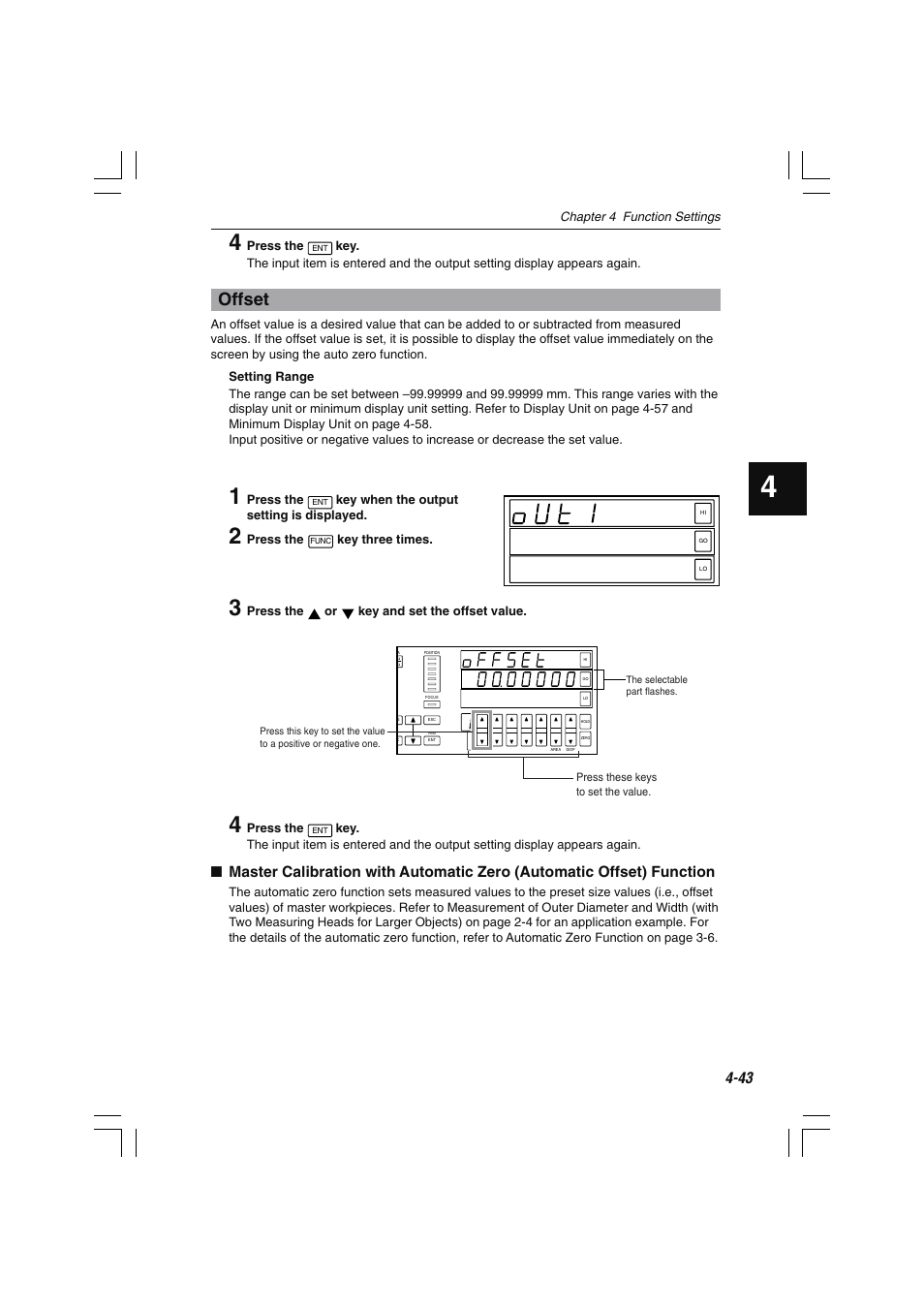 Offset | KEYENCE LS-7000 User Manual | Page 95 / 192