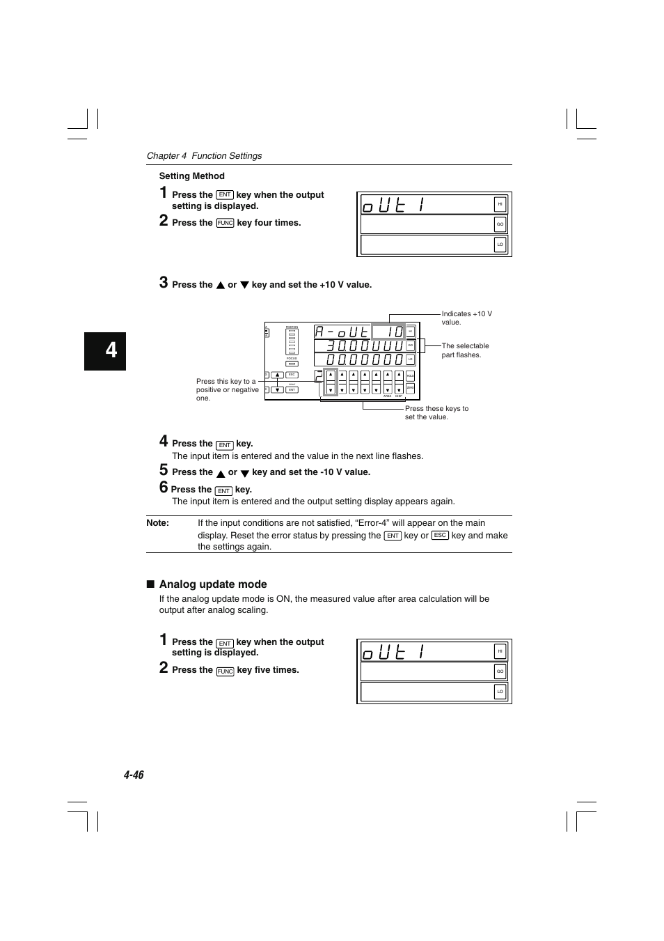Analog update mode | KEYENCE LS-7000 User Manual | Page 98 / 192