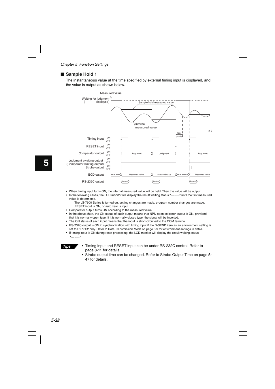 Sample hold 1 | KEYENCE LS-7600 User Manual | Page 100 / 220