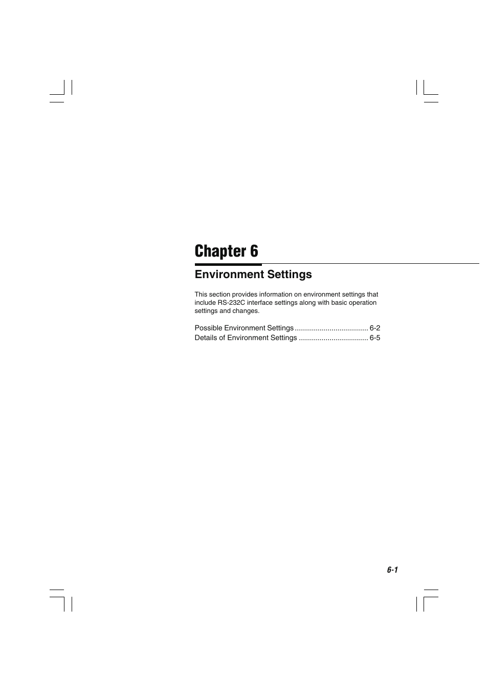 Chapter 6 environment settings, Chapter 6 | KEYENCE LS-7600 User Manual | Page 135 / 220