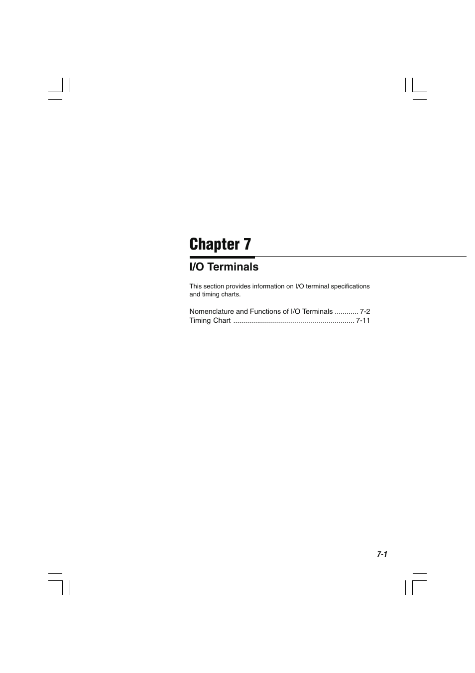 Chapter 7 i/o terminals, Chapter 7 | KEYENCE LS-7600 User Manual | Page 149 / 220
