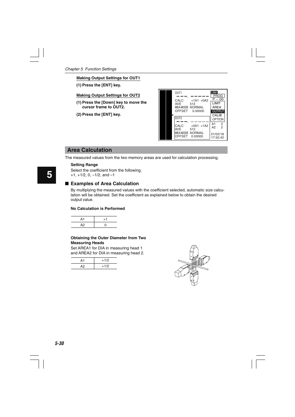 Area calculation | KEYENCE LS-7600 User Manual | Page 92 / 220