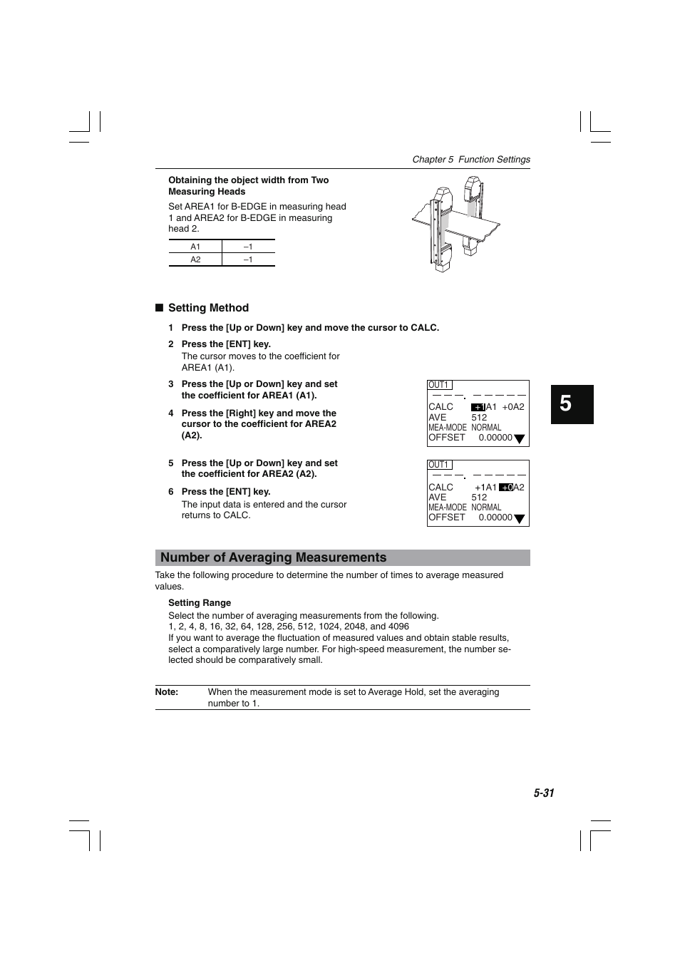 Number of averaging measurements | KEYENCE LS-7600 User Manual | Page 93 / 220