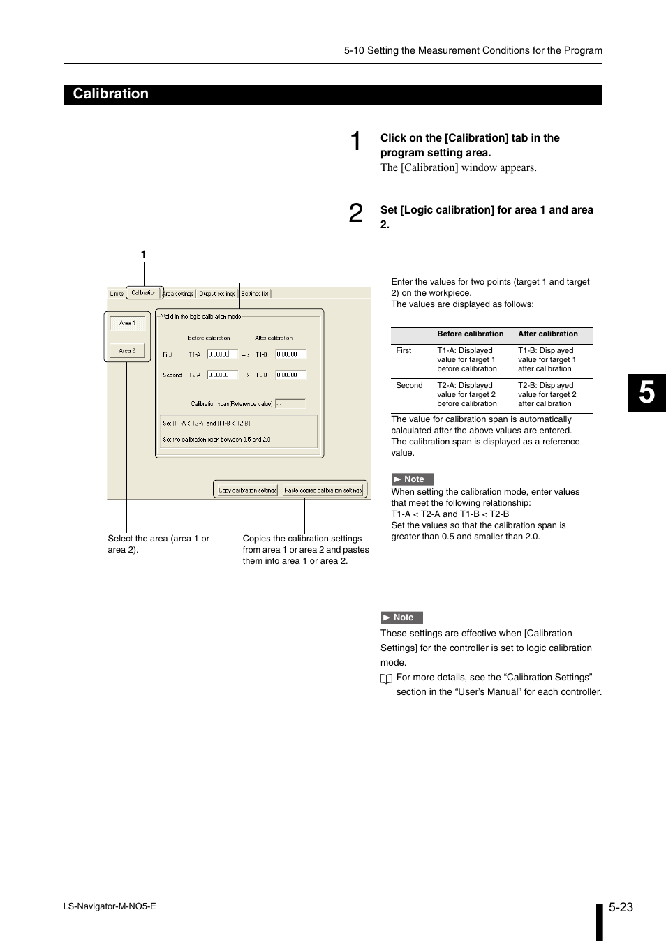 Calibration, Calibration -23 | KEYENCE LS-Navigator User Manual | Page 55 / 68