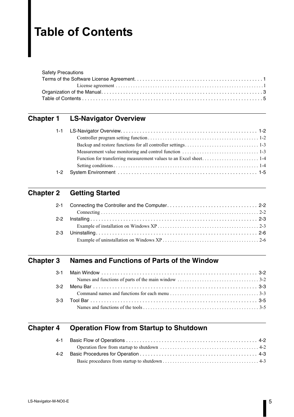 KEYENCE LS-Navigator User Manual | Page 7 / 68