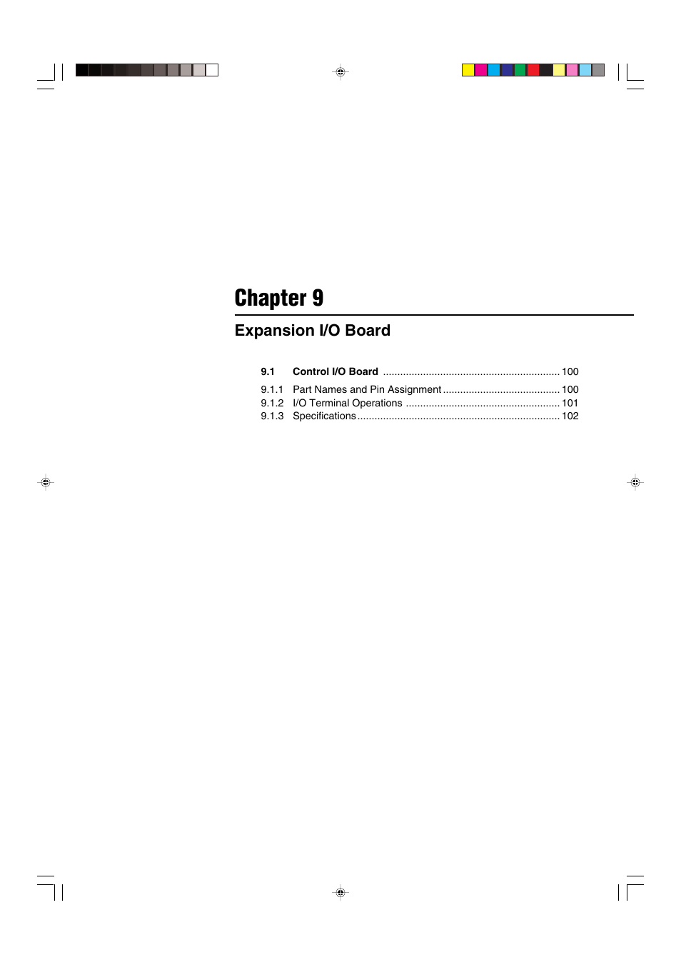 Chapter 9 expansion i/o board, Chapter 9 | KEYENCE LS-5000 User Manual | Page 105 / 132