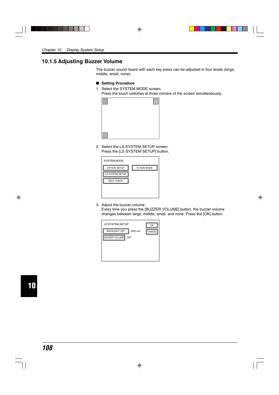 5 adjusting buzzer volume | KEYENCE LS-5000 User Manual | Page 114 / 132