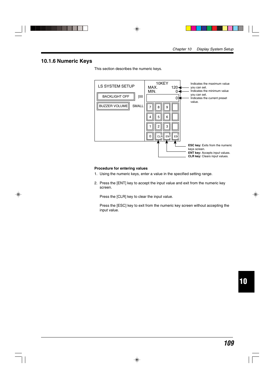 6 numeric keys | KEYENCE LS-5000 User Manual | Page 115 / 132