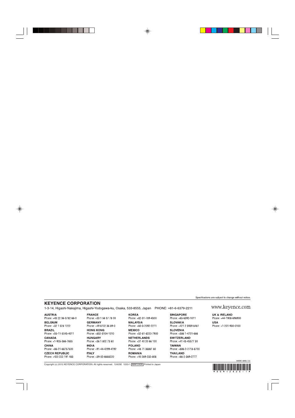 KEYENCE LS-5000 User Manual | Page 132 / 132