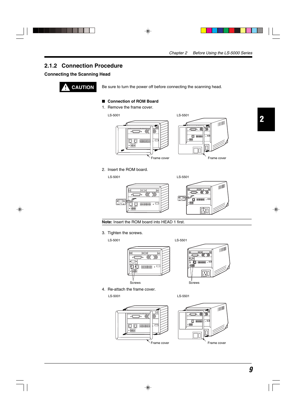 2 connection procedure | KEYENCE LS-5000 User Manual | Page 15 / 132