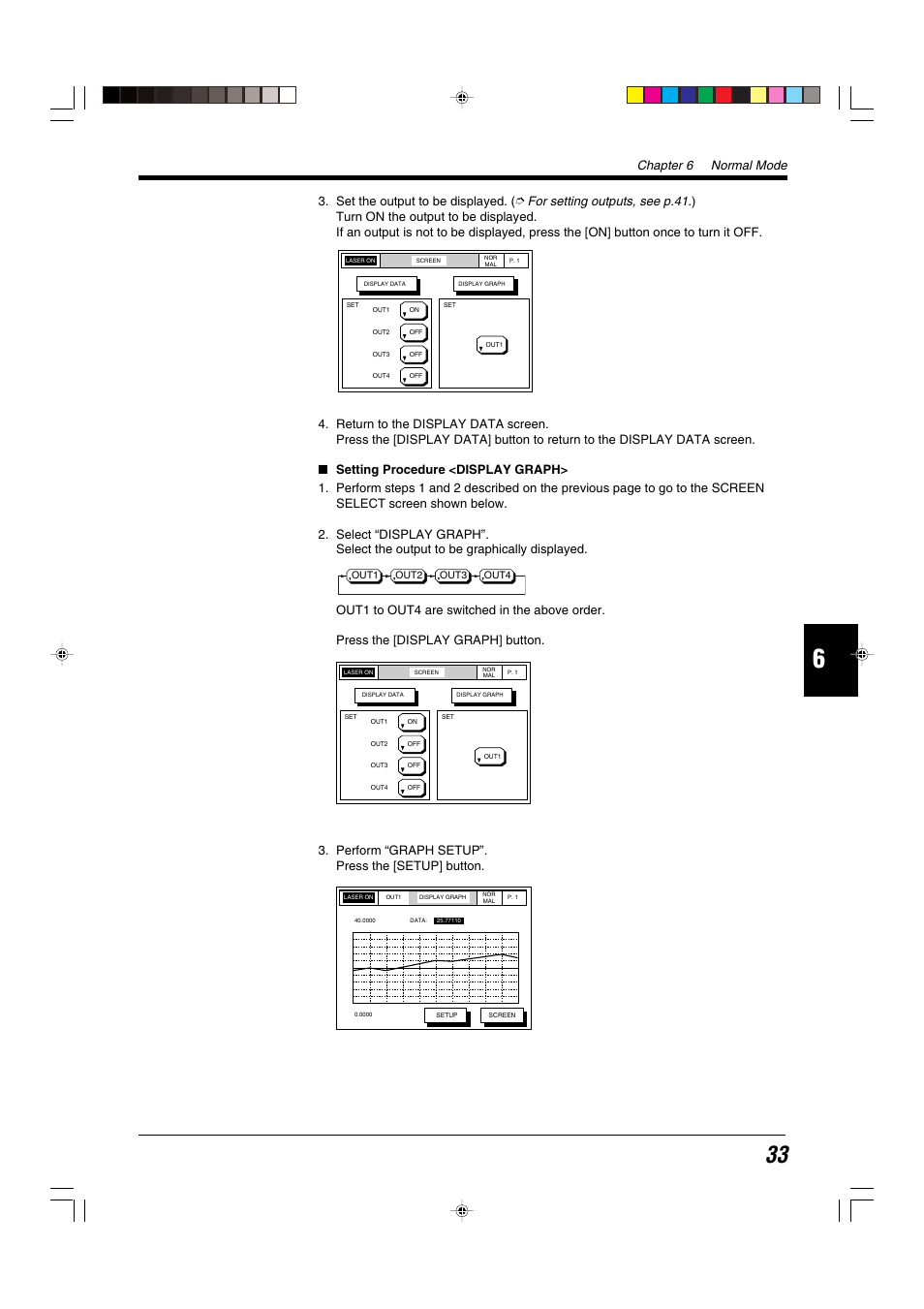 Chapter 6 normal mode | KEYENCE LS-5000 User Manual | Page 39 / 132