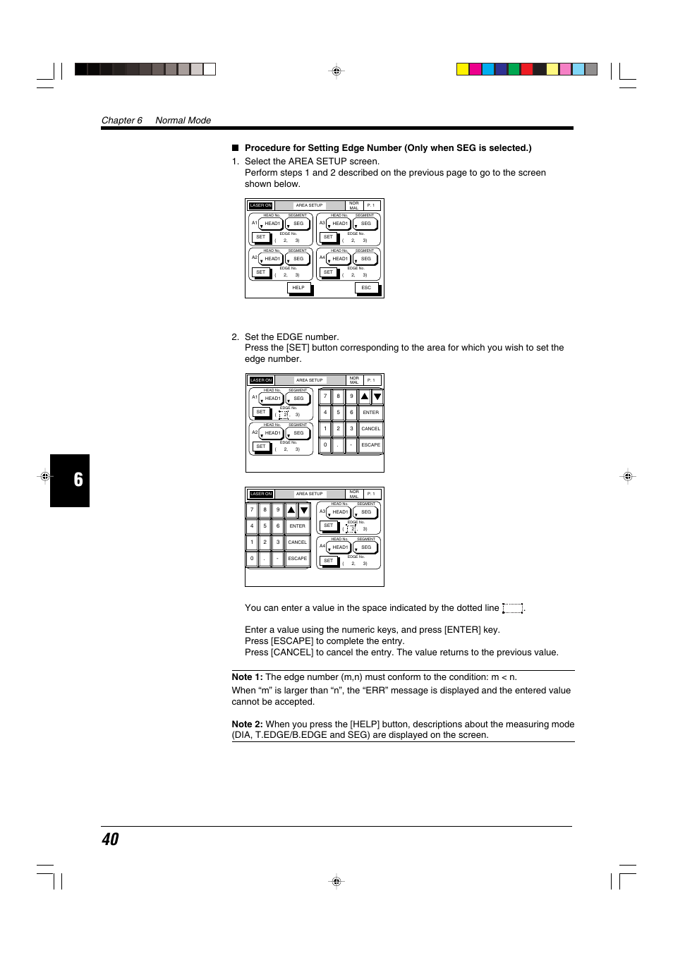 Chapter 6 normal mode | KEYENCE LS-5000 User Manual | Page 46 / 132