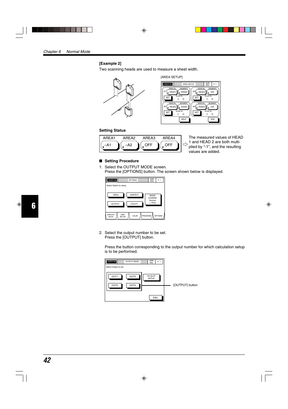 Chapter 6 normal mode | KEYENCE LS-5000 User Manual | Page 48 / 132