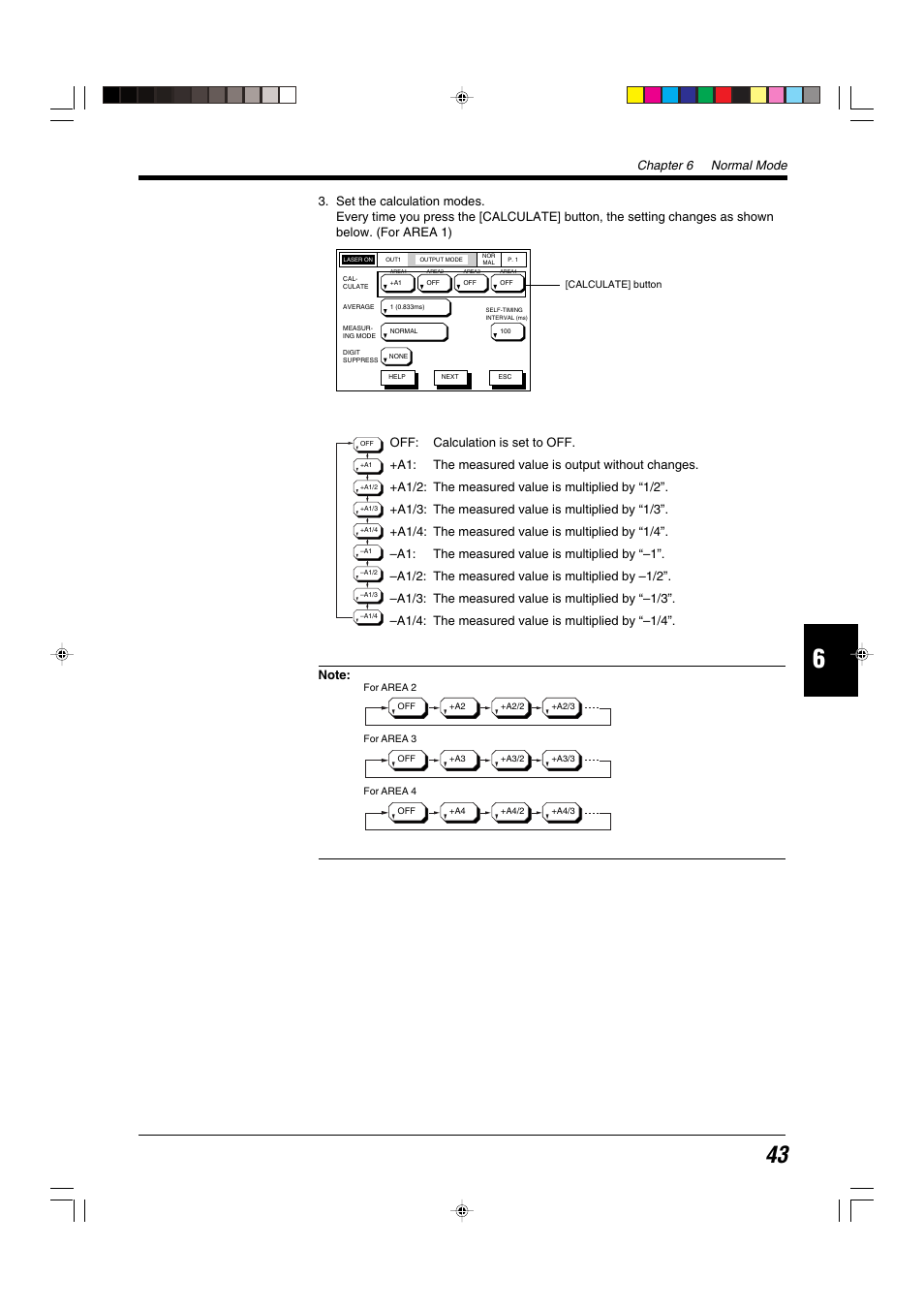 Chapter 6 normal mode | KEYENCE LS-5000 User Manual | Page 49 / 132