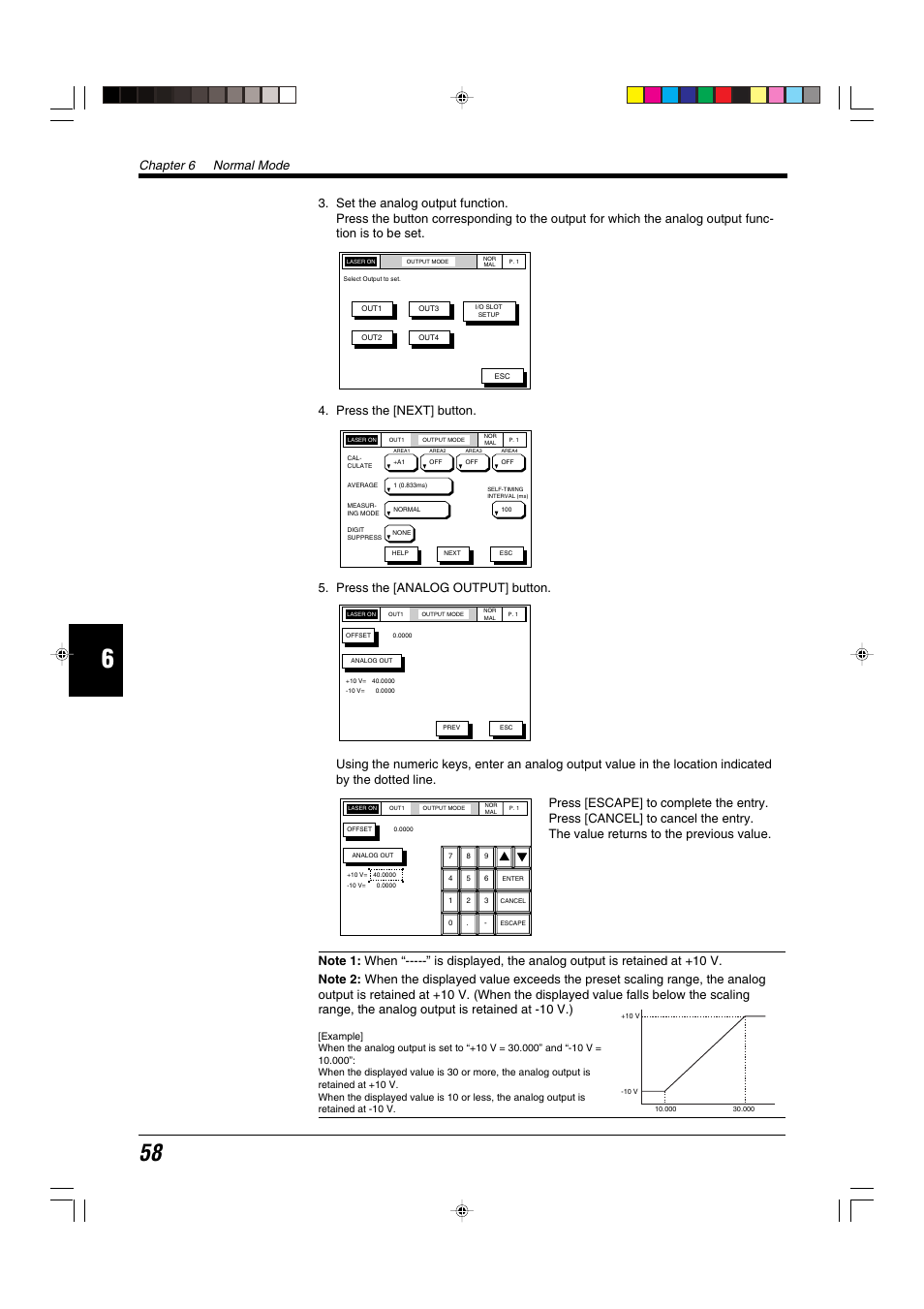 Chapter 6 normal mode | KEYENCE LS-5000 User Manual | Page 64 / 132