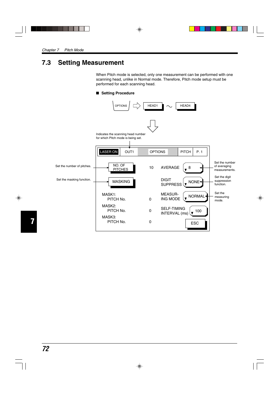 3 setting measurement | KEYENCE LS-5000 User Manual | Page 78 / 132