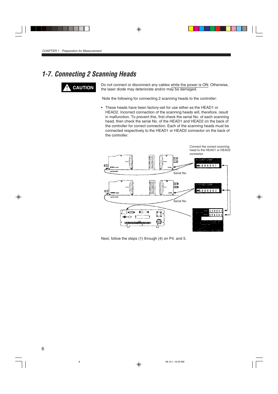 7 connecting 2 scanning heads, 7. connecting 2 scanning heads | KEYENCE LS-3100/3100W Series User Manual | Page 12 / 104