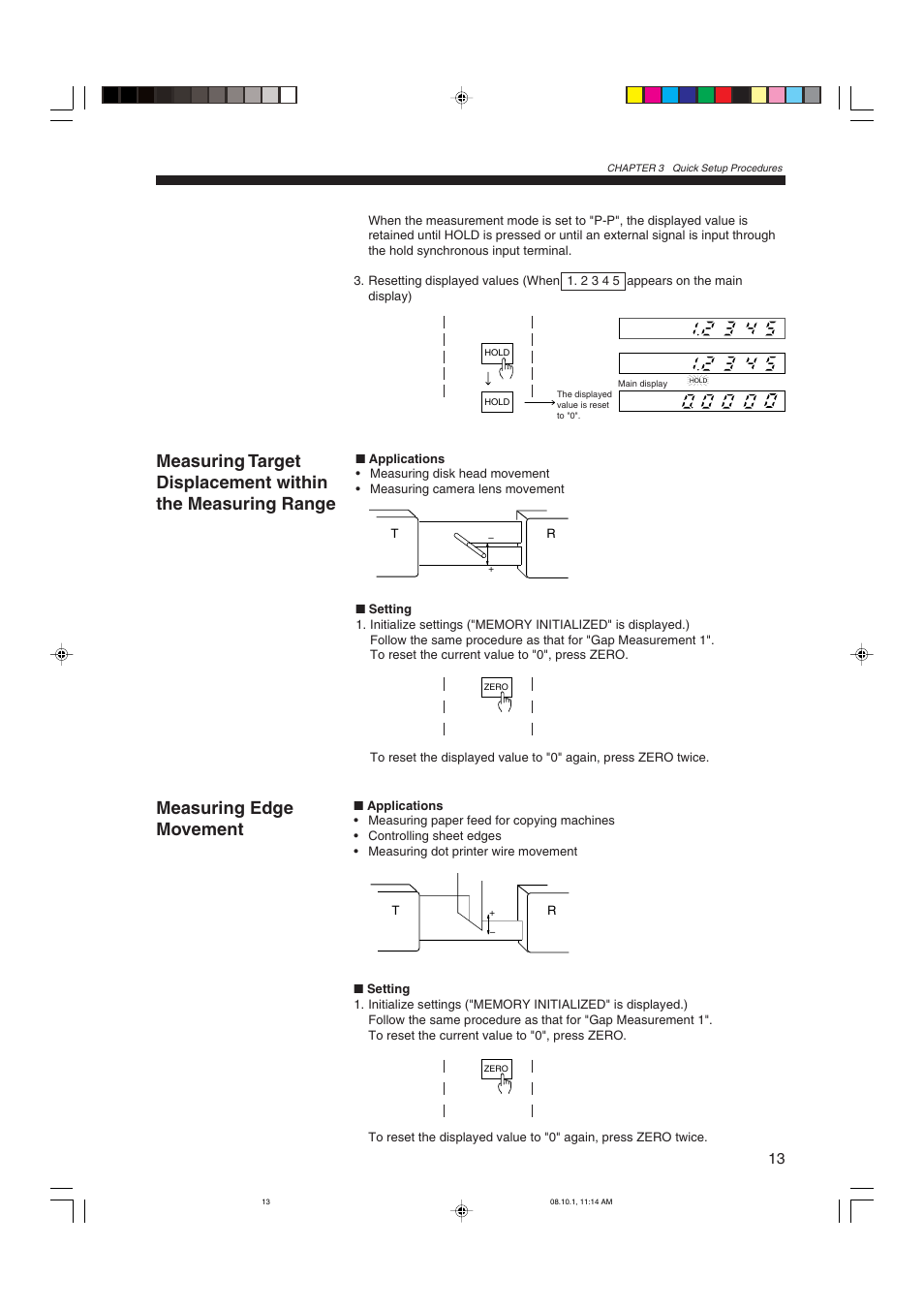 Measuring edge movement | KEYENCE LS-3100/3100W Series User Manual | Page 19 / 104