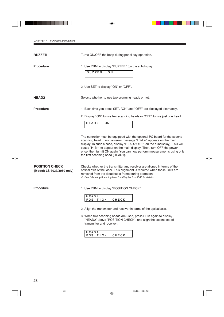 KEYENCE LS-3100/3100W Series User Manual | Page 34 / 104