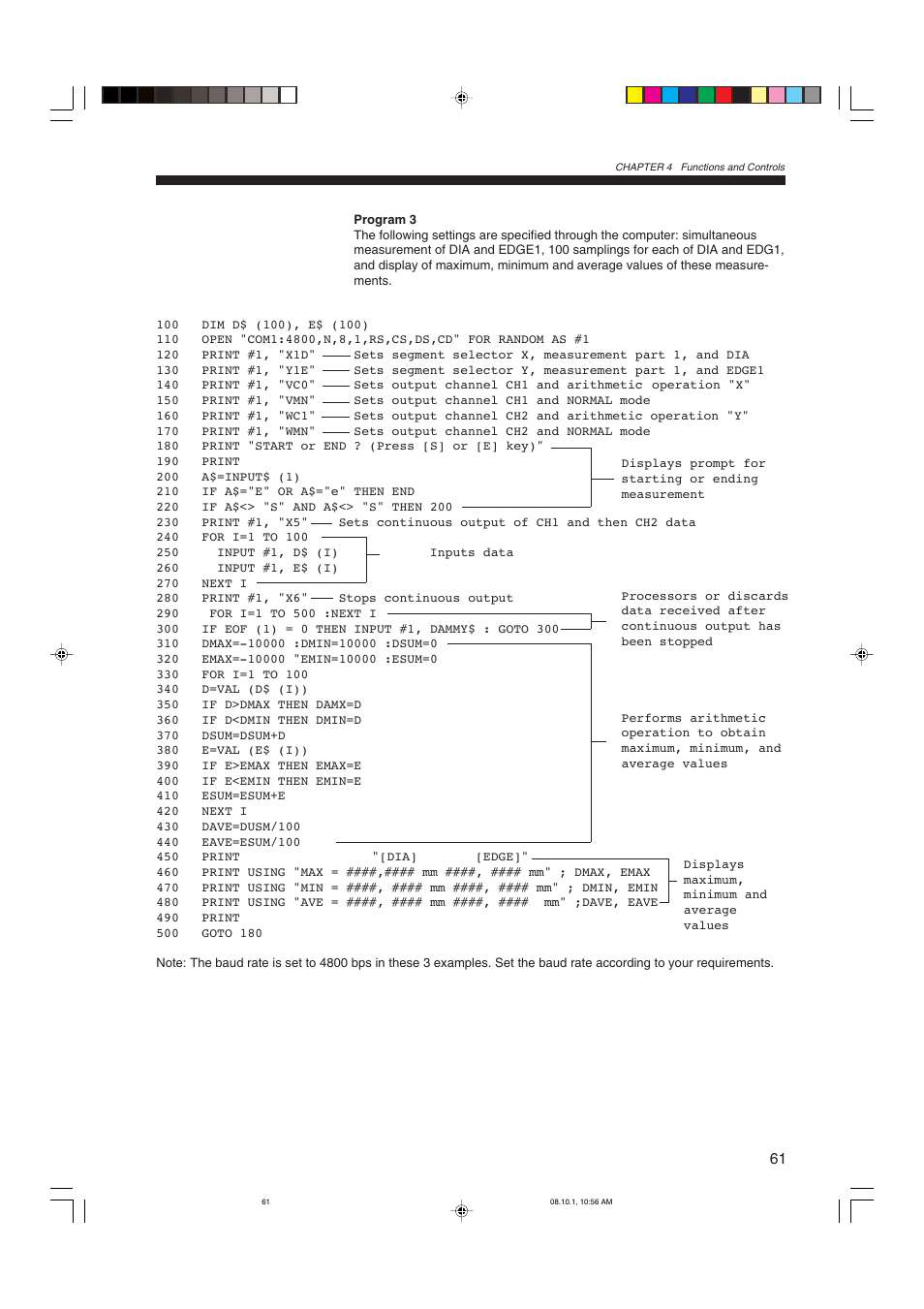 KEYENCE LS-3100/3100W Series User Manual | Page 67 / 104