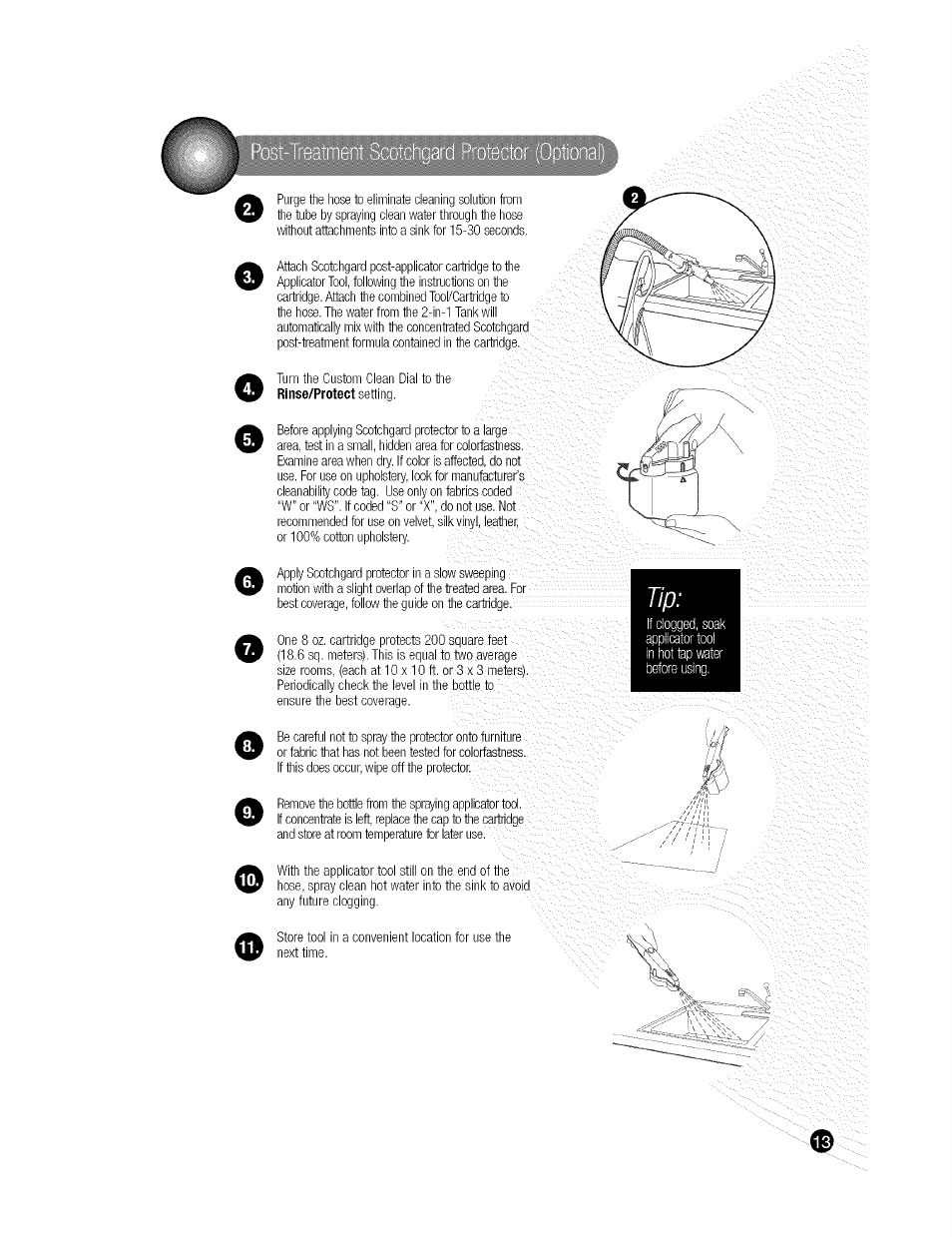 Oo o | Bissell ProHeat 2X 9200 SERIES User Manual | Page 13 / 24