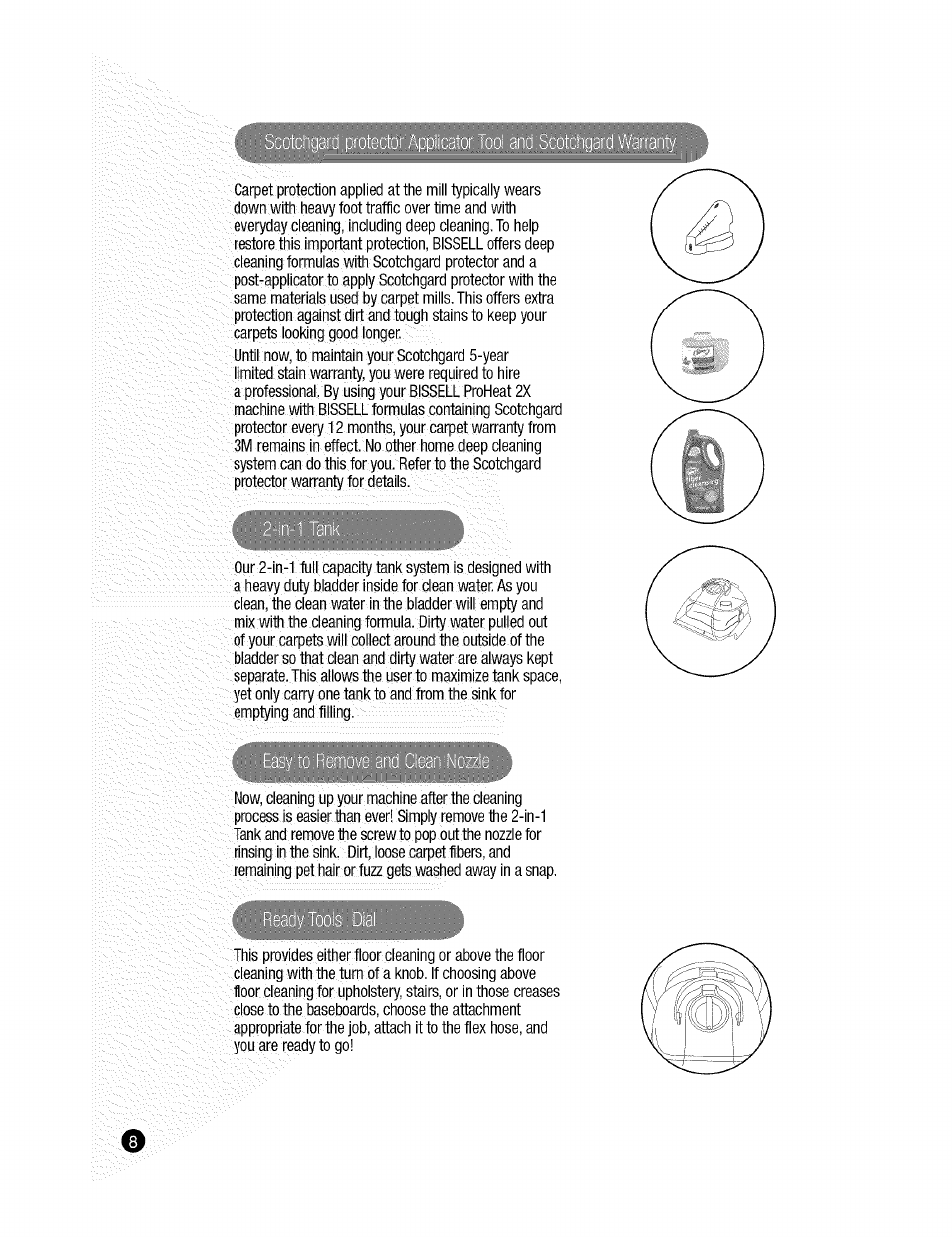 Bissell ProHeat 2X 9200 SERIES User Manual | Page 8 / 24