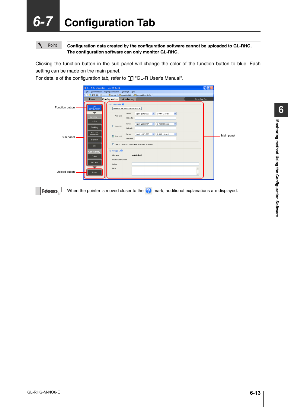 7 configuration tab, Configuration tab -13, Configuration tab | KEYENCE GL-RHG Series User Manual | Page 101 / 136