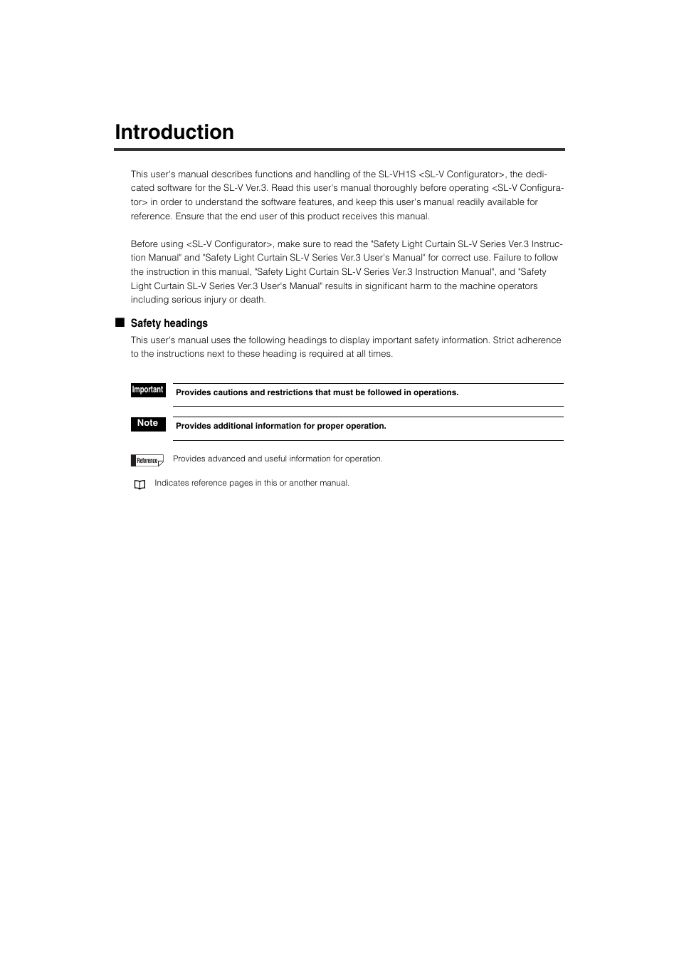 Introduction | KEYENCE SL-VH1S User Manual | Page 2 / 60