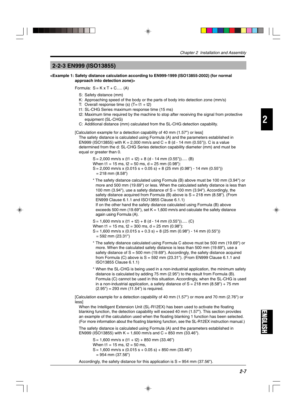 2-3 en999 (iso13855), English | KEYENCE SL-CHG Series User Manual | Page 25 / 54