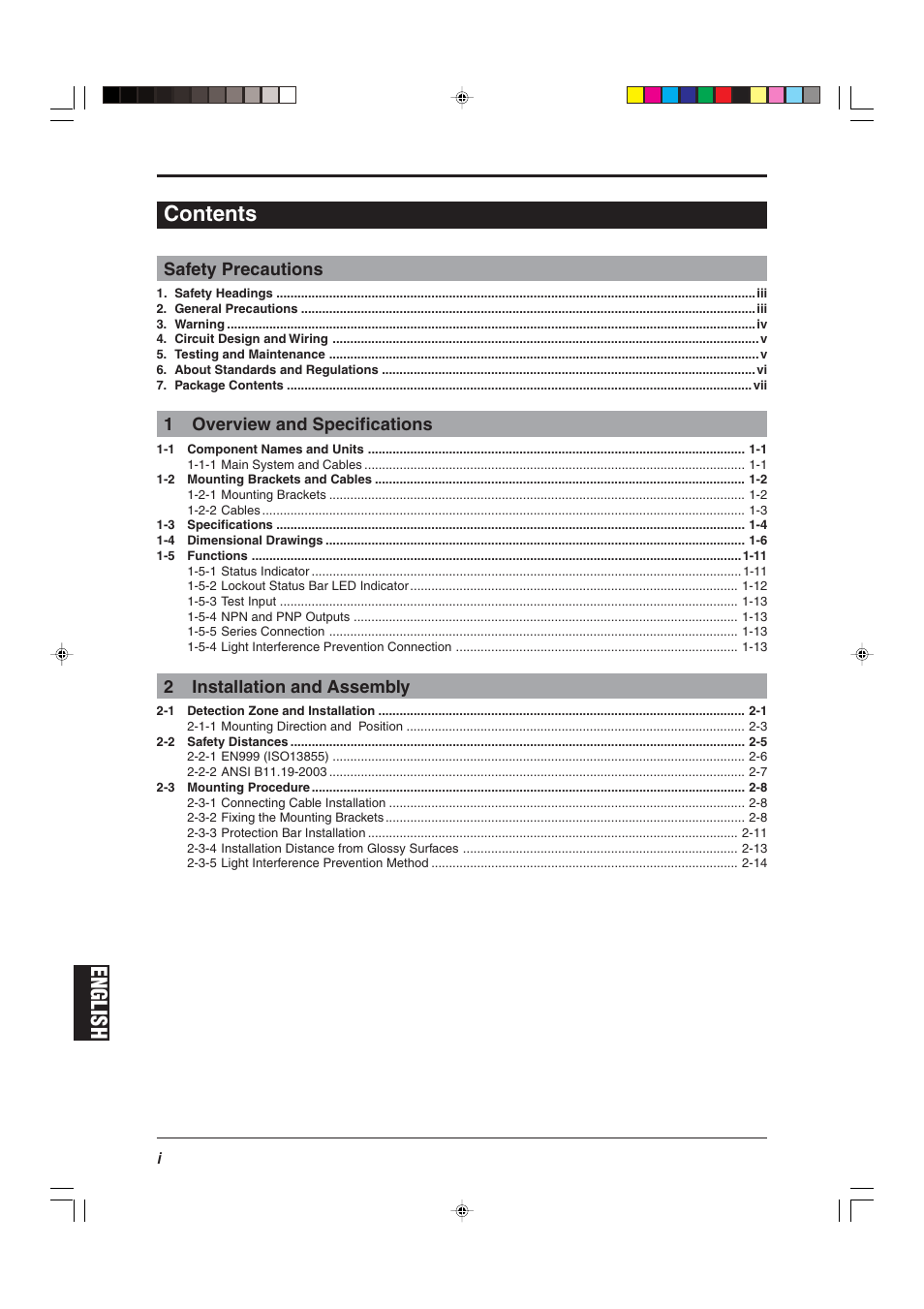 KEYENCE SL-CHS Series User Manual | Page 2 / 54