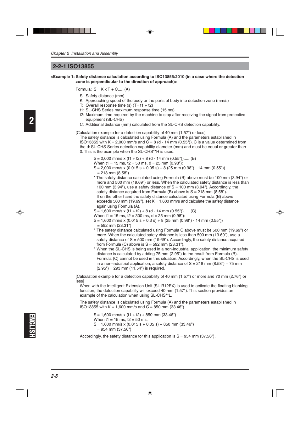 2-1 iso13855, English | KEYENCE SL-CHS Series User Manual | Page 28 / 54