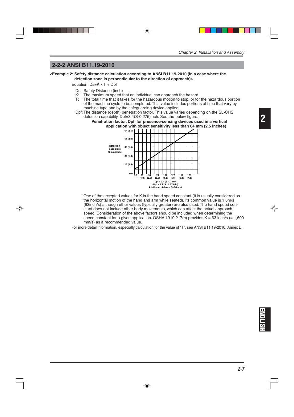 2-2 ansi b11.19-2010, English | KEYENCE SL-CHS Series User Manual | Page 29 / 54