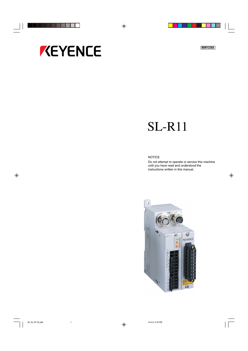 KEYENCE SL-R11 User Manual | 42 pages