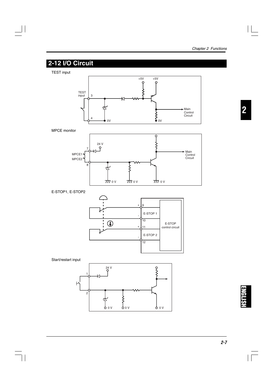 12 i/o circuit, English 2-12 i/o circuit | KEYENCE SL-R11 User Manual | Page 19 / 42