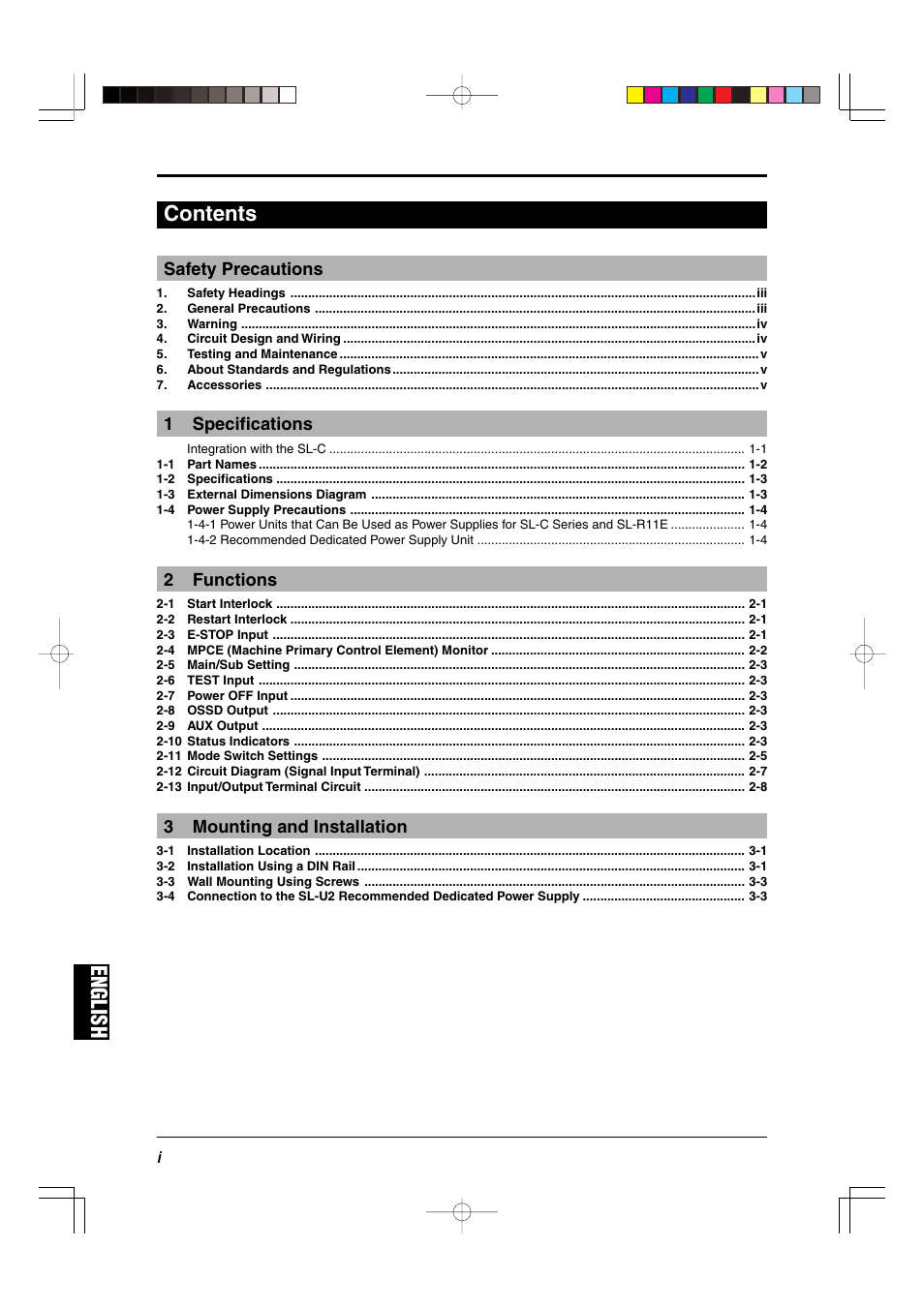 KEYENCE SL-R11E User Manual | Page 2 / 46