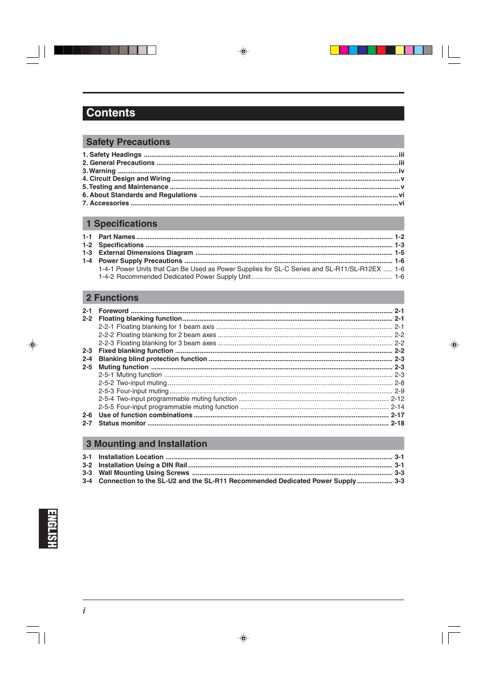 KEYENCE SL-R12EX User Manual | Page 2 / 76