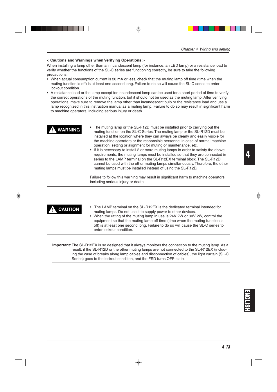 English | KEYENCE SL-R12EX User Manual | Page 51 / 76