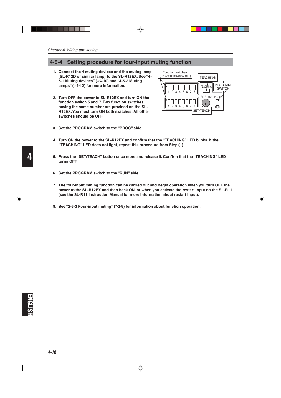 English | KEYENCE SL-R12EX User Manual | Page 54 / 76