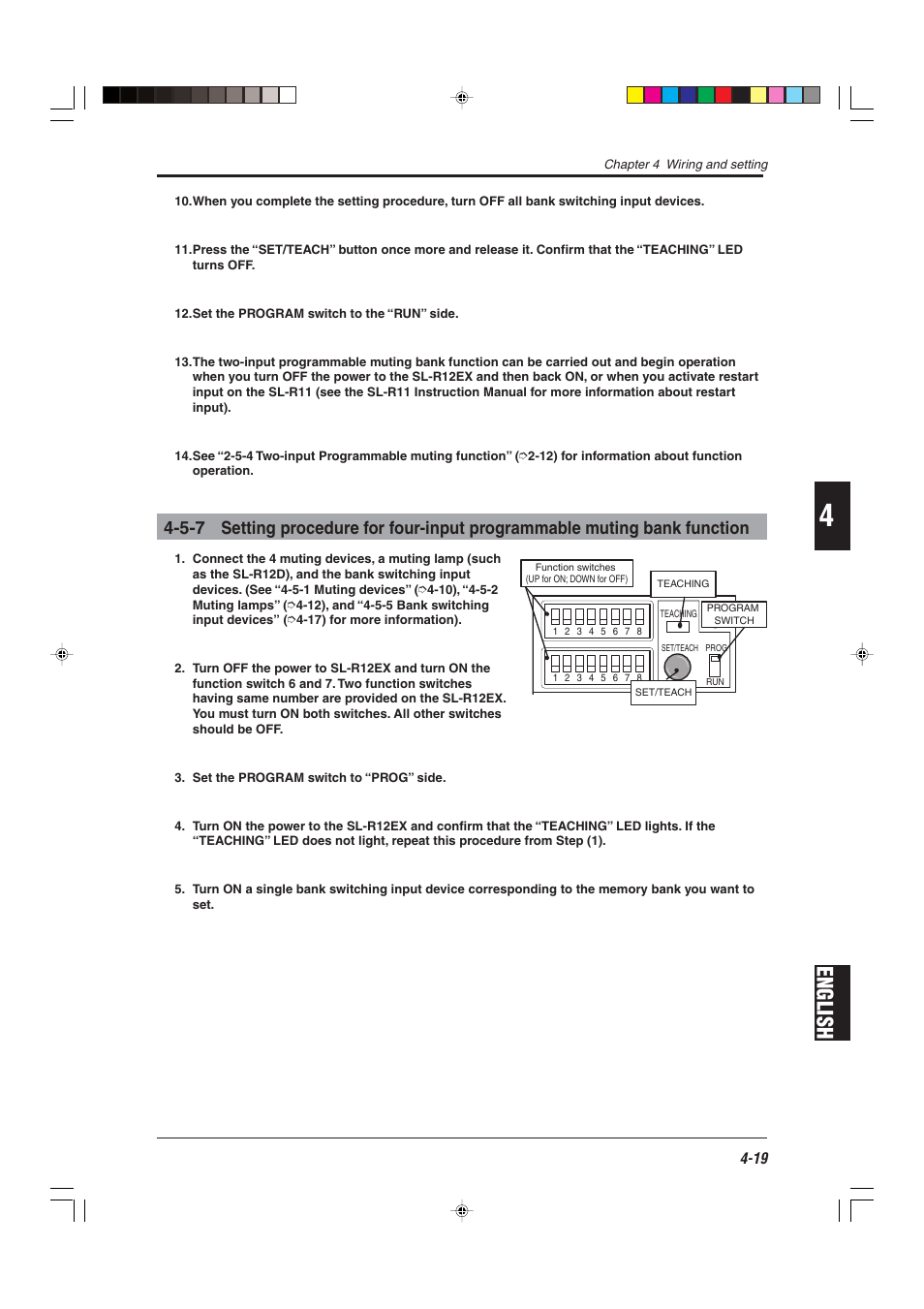 English | KEYENCE SL-R12EX User Manual | Page 57 / 76