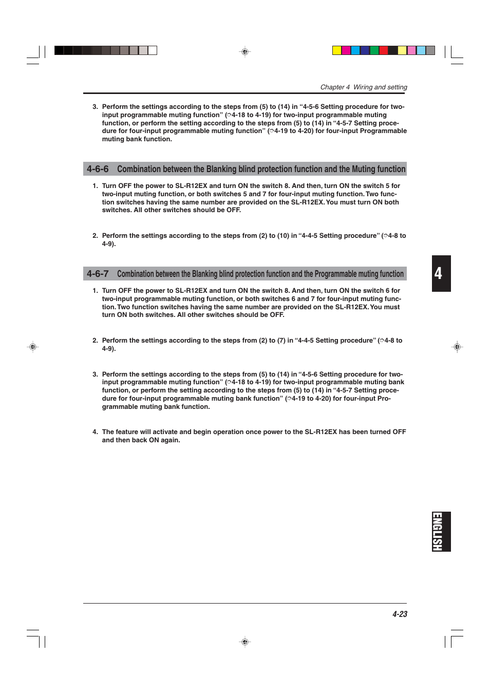 English | KEYENCE SL-R12EX User Manual | Page 61 / 76