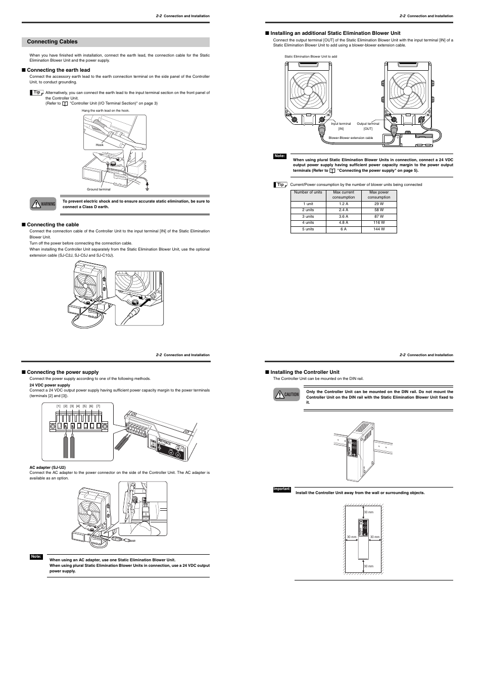 Connecting cables | KEYENCE SJ-F300 Series User Manual | Page 6 / 14