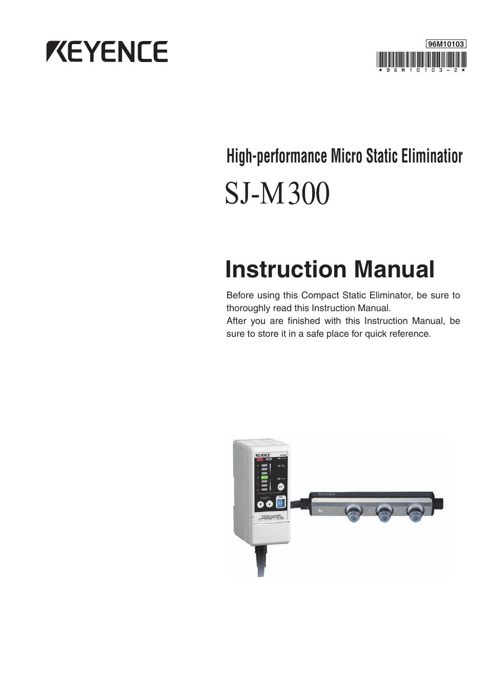 KEYENCE SJ-M300 User Manual | 14 pages