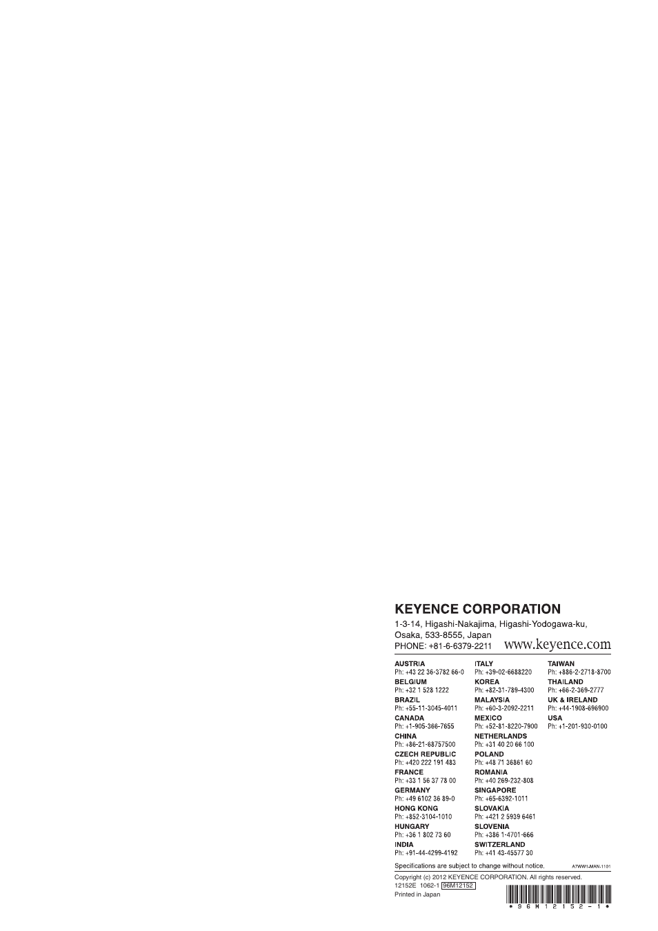 KEYENCE CA-CHX10U User Manual | Page 4 / 4