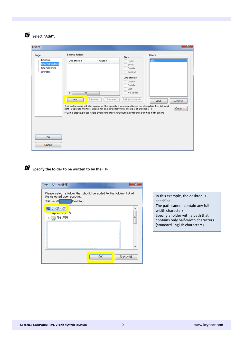 KEYENCE XG Series User Manual | Page 10 / 22